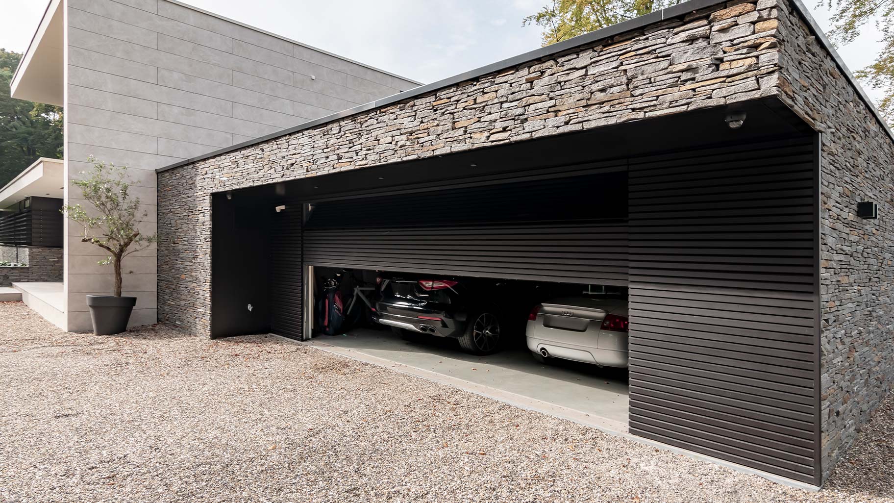 Aluminium mato garagedeur horizontaal