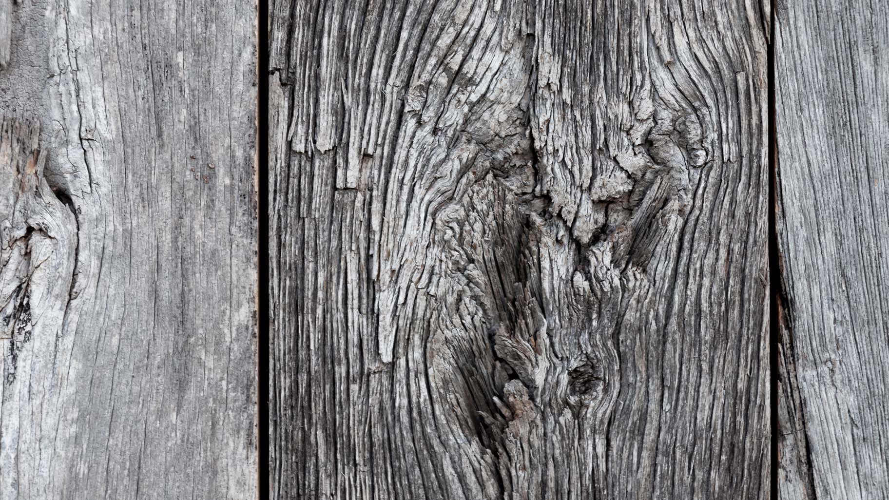 Gerecycled Barnwood hout met verschillende tinten en texturen