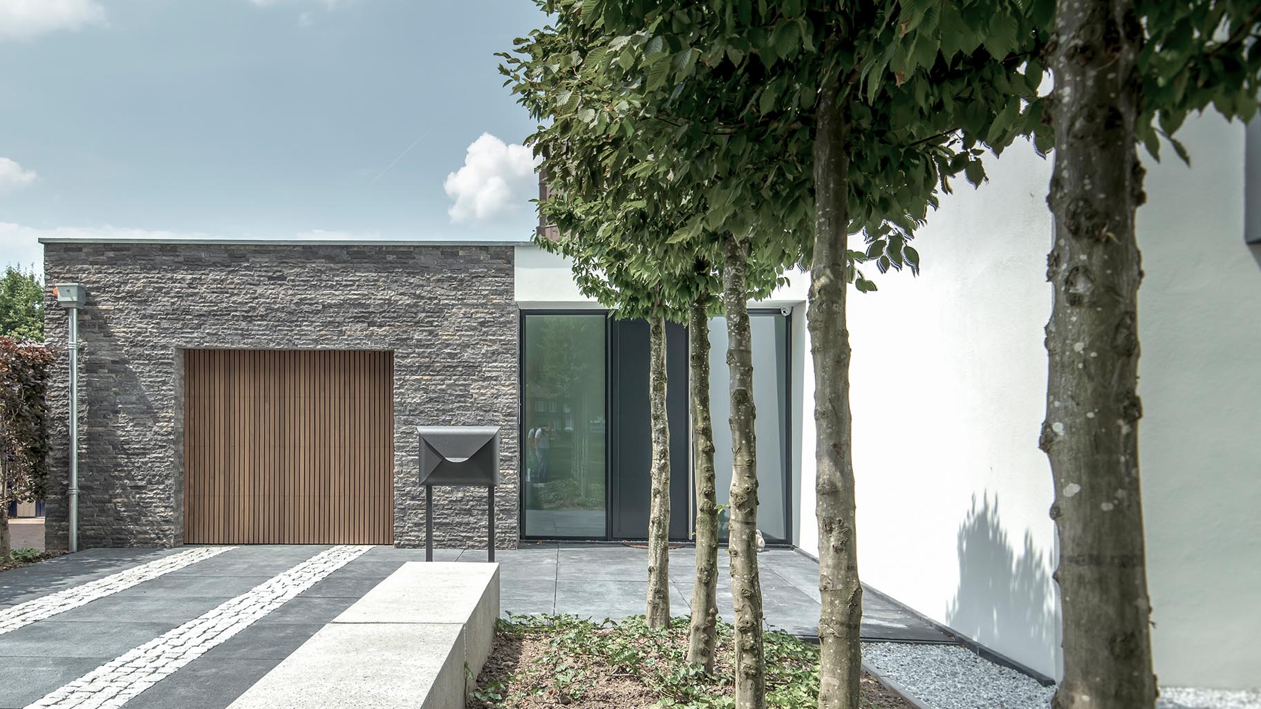 Houten sectionaaldeur afrormosia hout